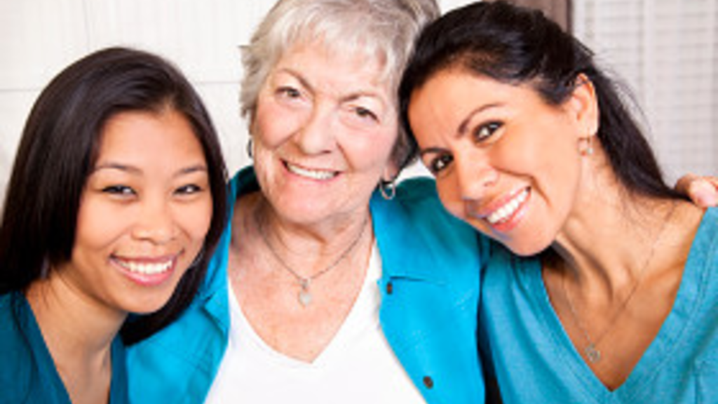 3 women smiling